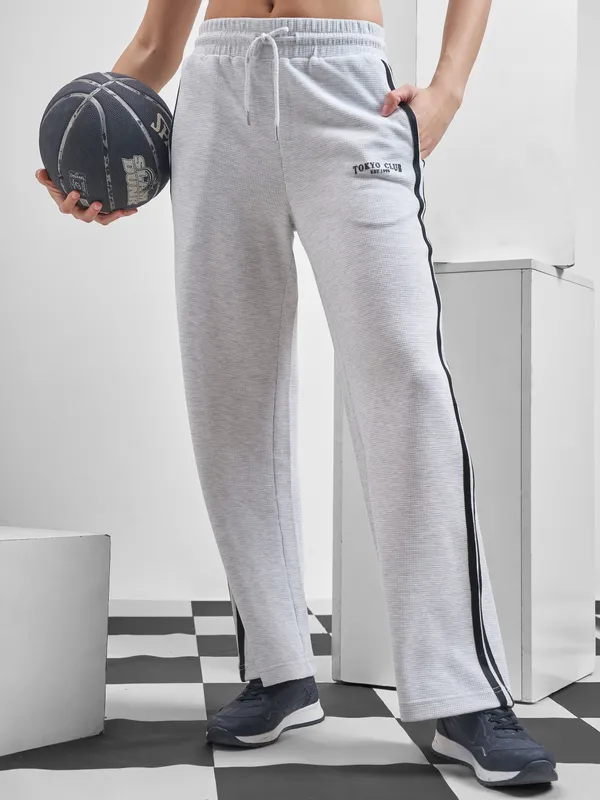 Street By Tokyo Talkies Women Grey Relaxed Fit Track Pant