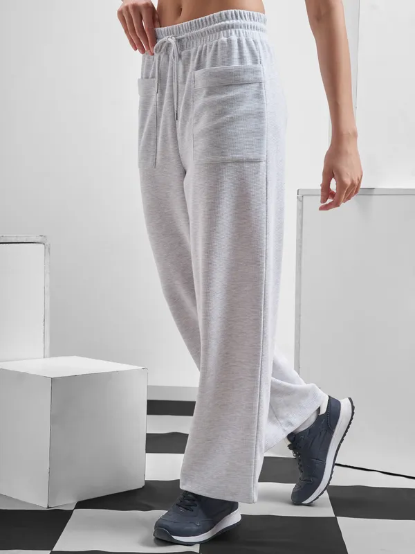 Street By Tokyo Talkies Women Grey Relaxed Fit Track Pant