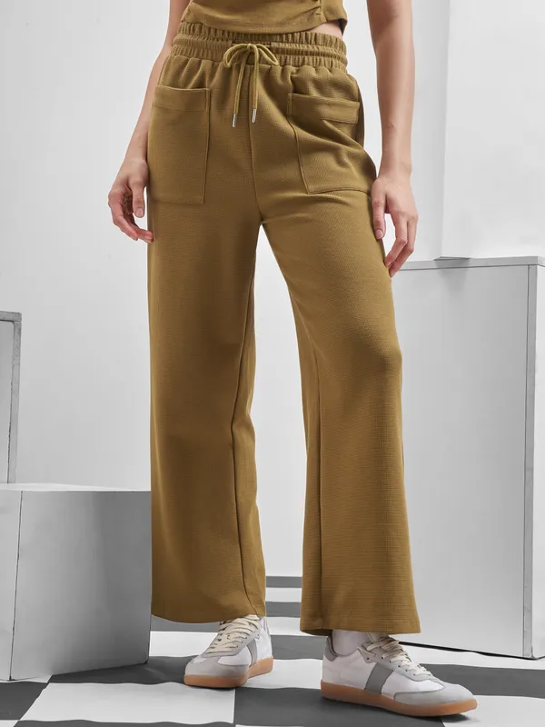 Street By Tokyo Talkies Women Brown Relaxed Fit Track Pant