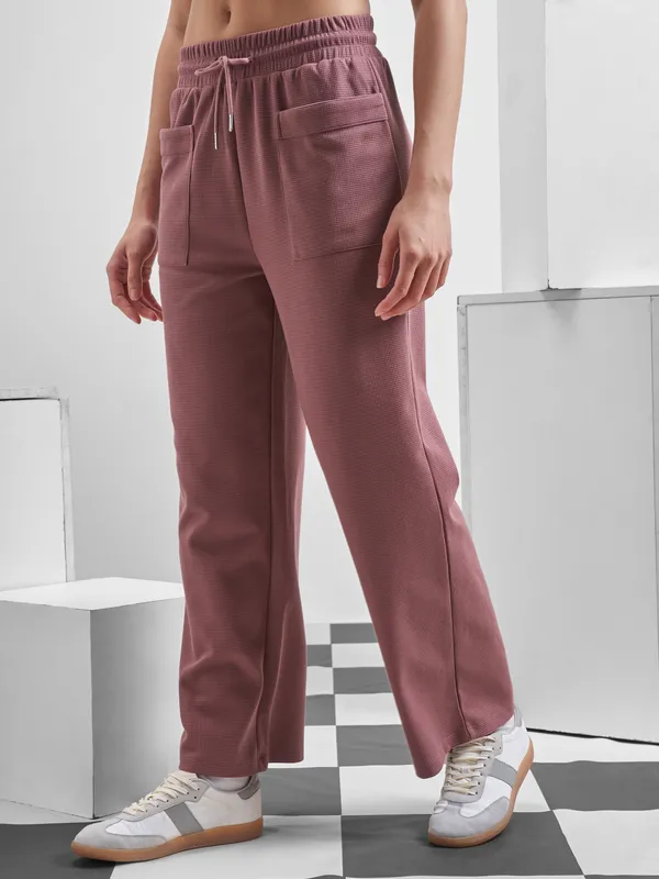Street By Tokyo Talkies Women Mauve Relaxed Fit Track Pant