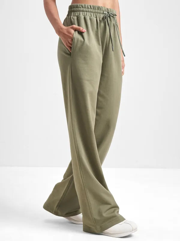 Street By Tokyo Talkies Women Olive Baggy Track Pant