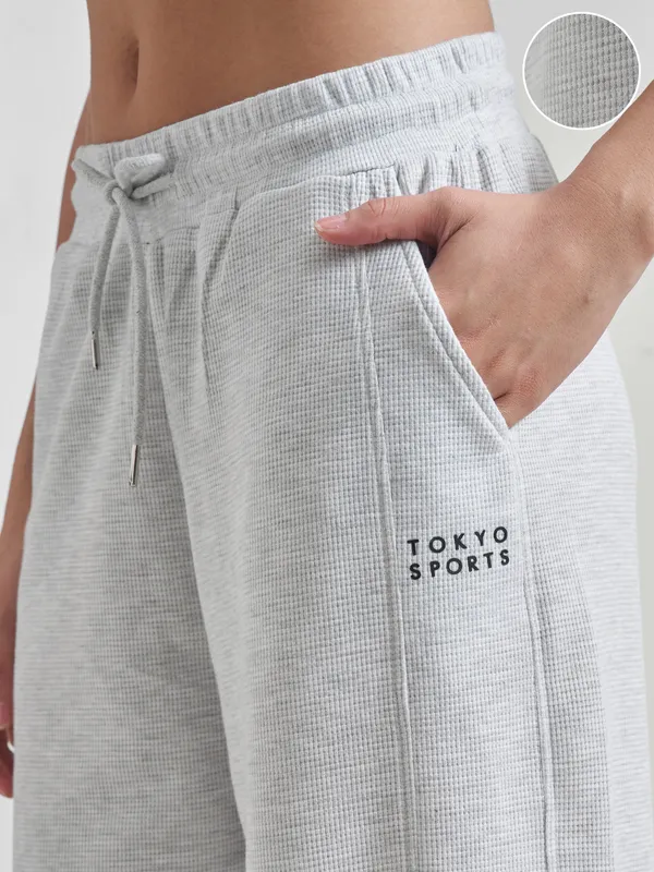 Street By Tokyo Talkies Women Grey Relaxed Fit Track Pant