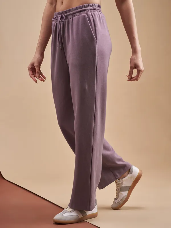 Street By Tokyo Talkies Women Purple Relaxed Fit Track Pant