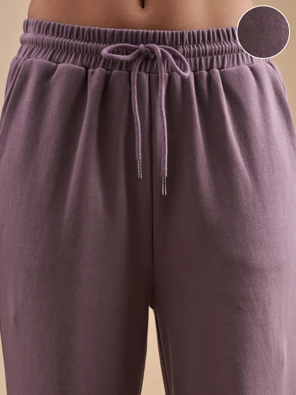 Street By Tokyo Talkies Women Purple Relaxed Fit Track Pant