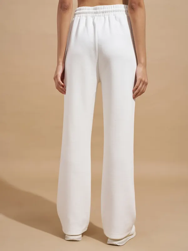 Tokyo Talkies Women White Regular Fit Track Pant