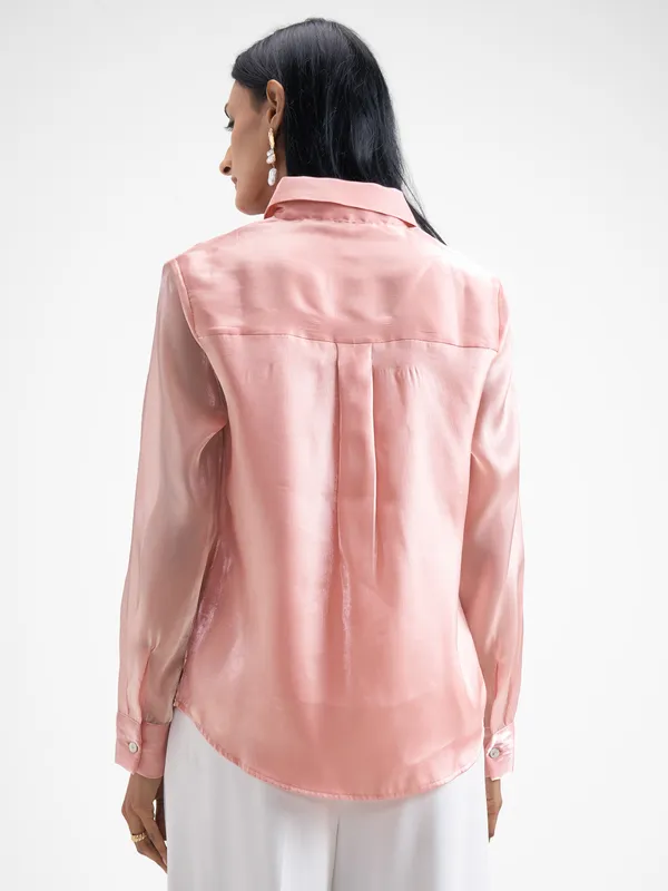 Women Solid Regular Fit Casual Shirt