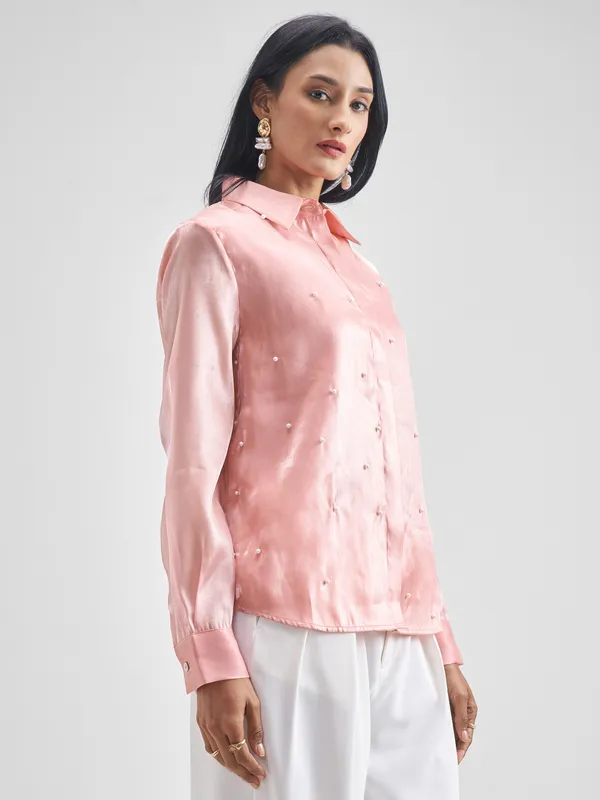 Women Solid Regular Fit Casual Shirt