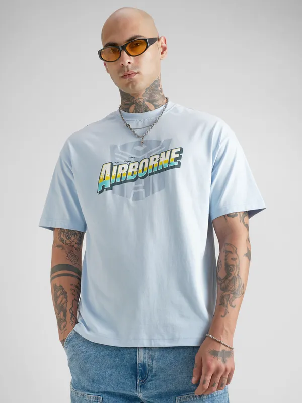 Transformers Men Printed Round Neck T-Shirt