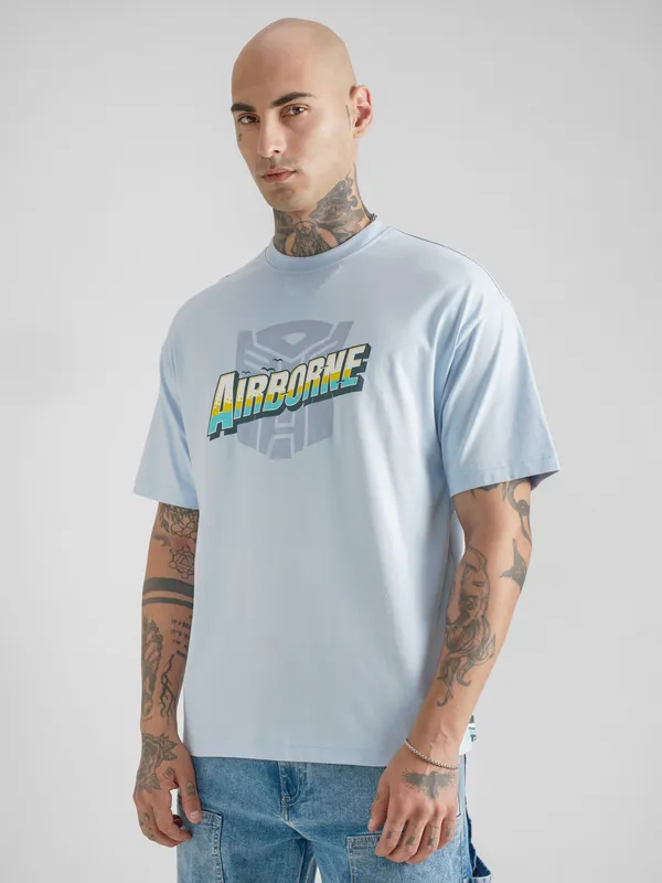 Transformers Men Printed Round Neck T-Shirt