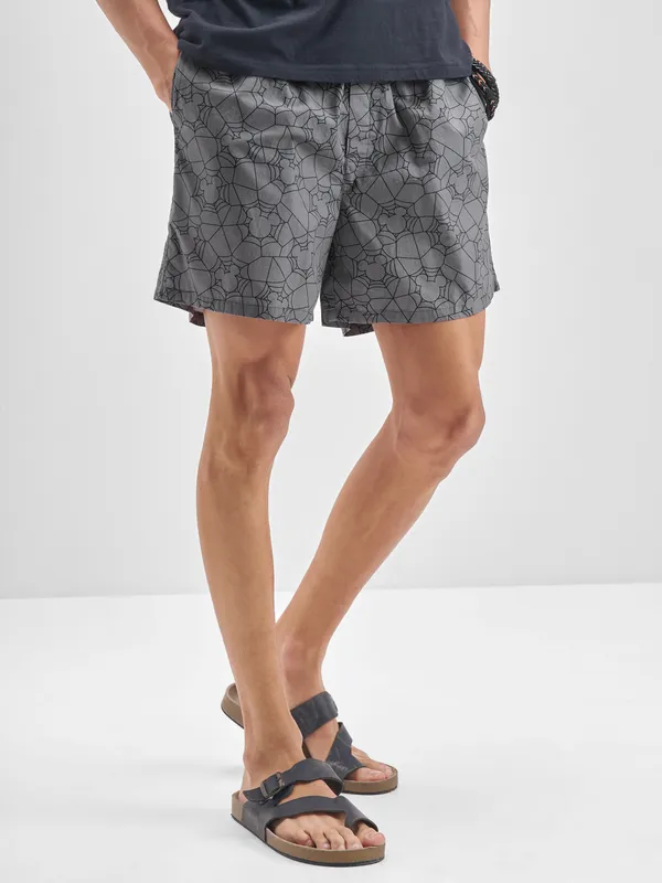 Disney By Highlander Men Grey Mickey Mouse Cotton Boxers