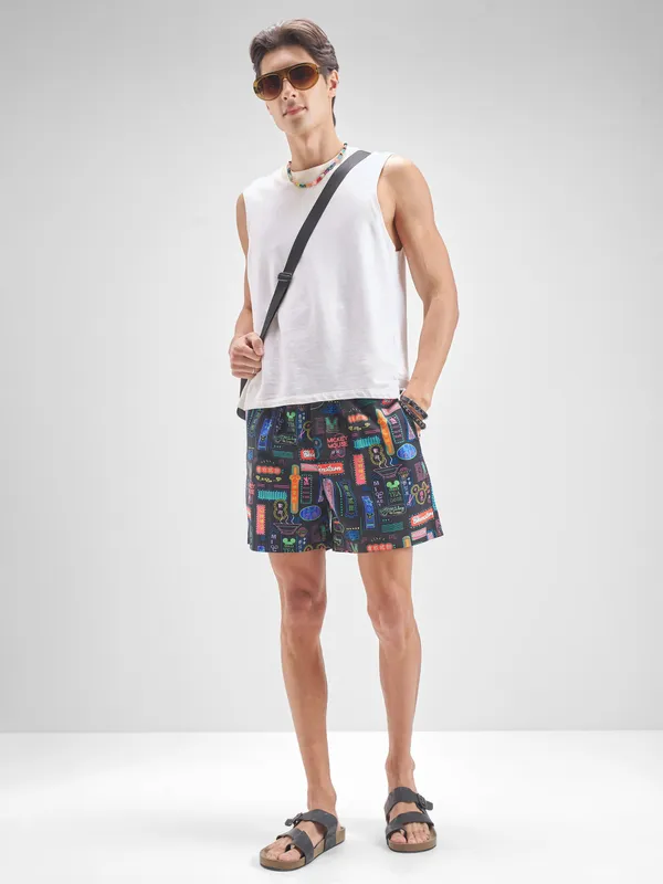 Disney By Highlander Men Black Mickey Mouse Cotton Boxers