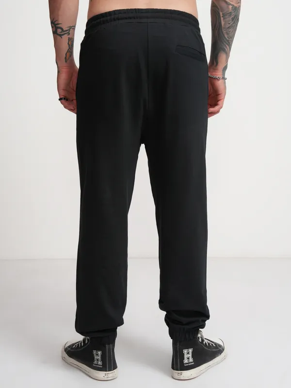 Highlander Men Black Baggy Printed Joggers