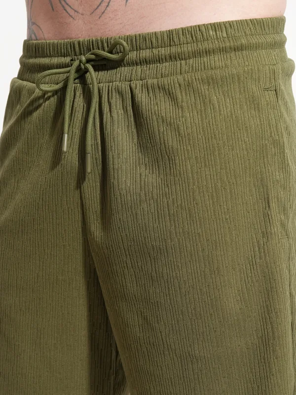 Highlander Men Olive T-shirt With Shorts Co-Ords