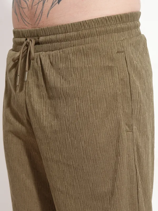 Highlander Men Brown T-shirt With Shorts Co-Ords