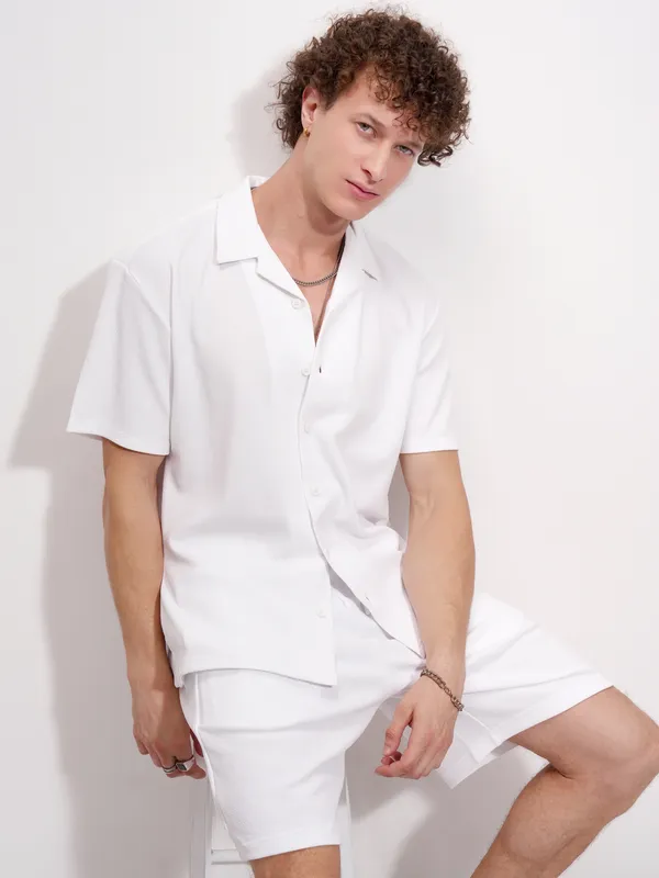 Men Shirt With Shorts Co-Ords