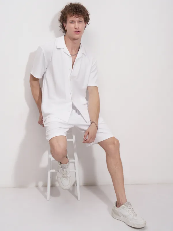 Men Shirt With Shorts Co-Ords