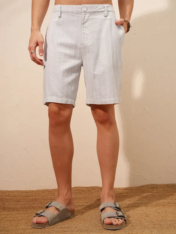 Highlander Men Grey Shirt With Shorts Co-Ords