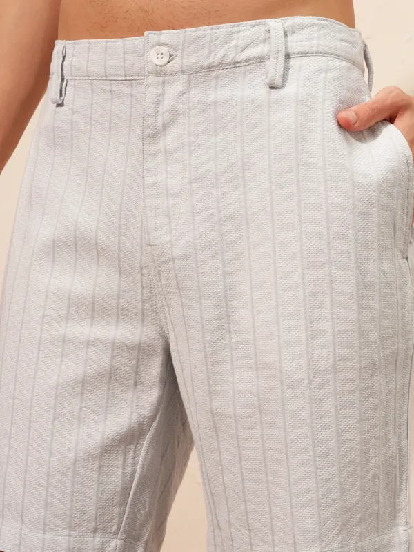 Highlander Men Grey Shirt With Shorts Co-Ords