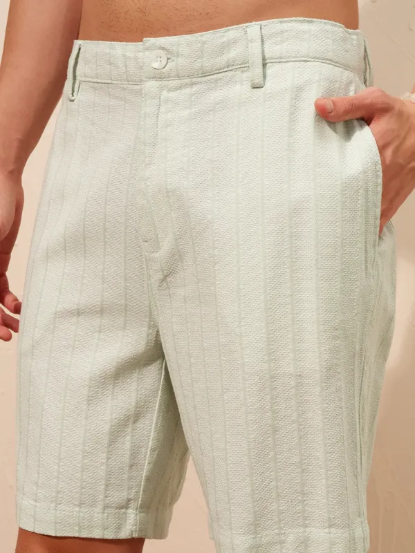 Highlander Men Green Shirt With Shorts Co-Ords