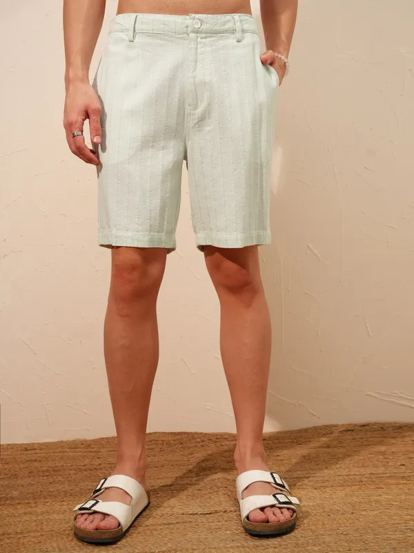 Highlander Men Green Shirt With Shorts Co-Ords