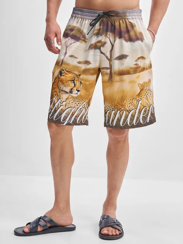 Highlander Men Multi Shirt With Shorts Co-Ords