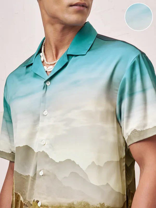 Highlander Men Multi Shirt With Shorts Co-Ords