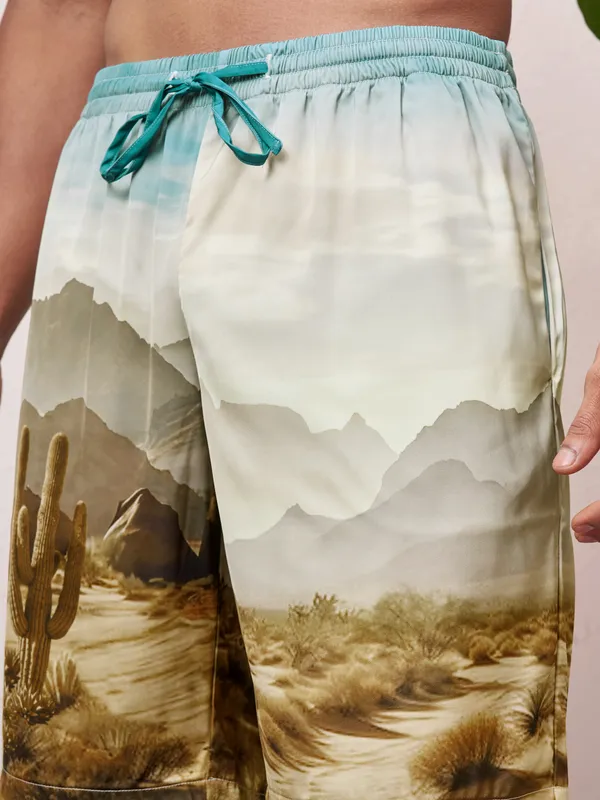 Highlander Men Multi Shirt With Shorts Co-Ords