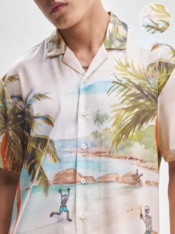 Highlander Men Multi Shirt With Shorts Co-Ords