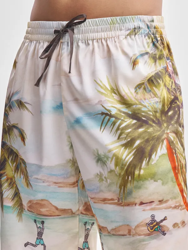 Highlander Men Multi Shirt With Shorts Co-Ords