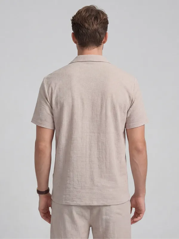 Highlander Men Lavender Shirt With Shorts Co-Ords