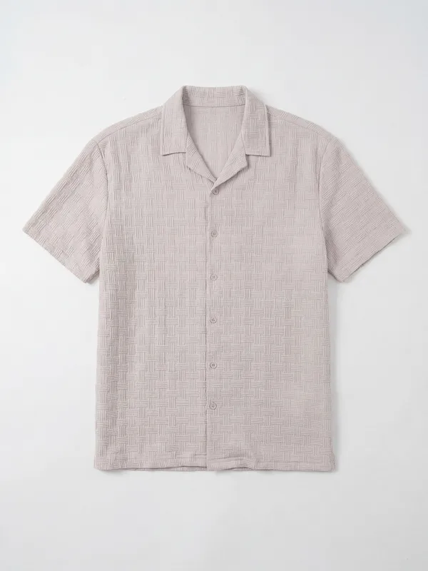 Highlander Men Lavender Shirt With Shorts Co-Ords