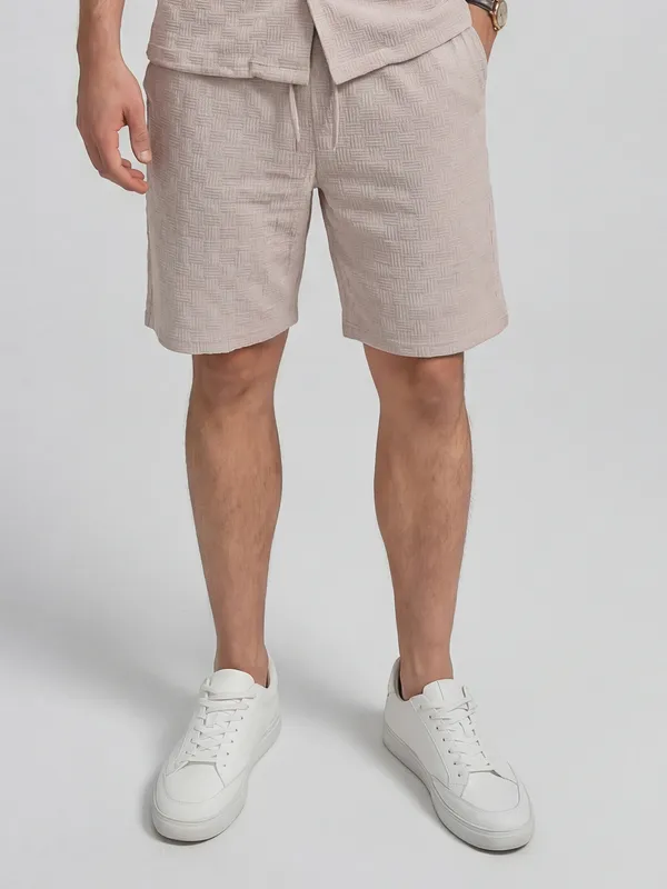 Highlander Men Lavender Shirt With Shorts Co-Ords