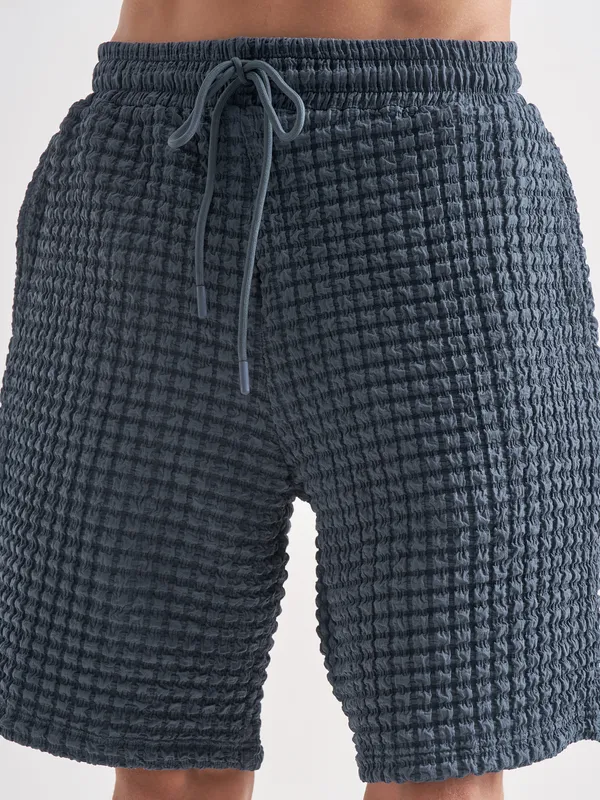 Highlander Men Blue Shirt With Shorts Co-Ords