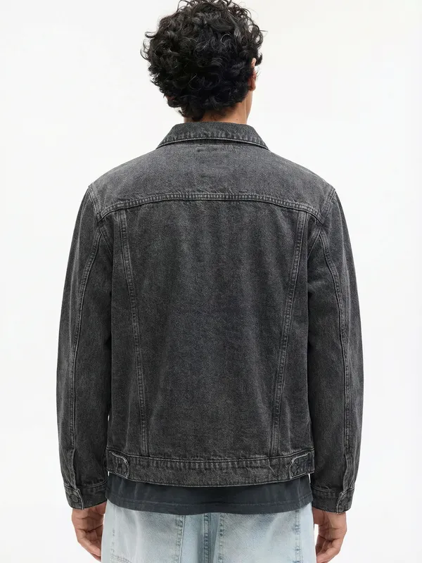 Solid Denim Jacket