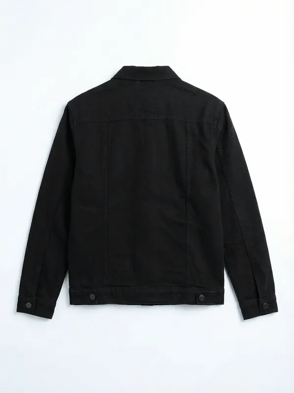 Solid Denim Jacket