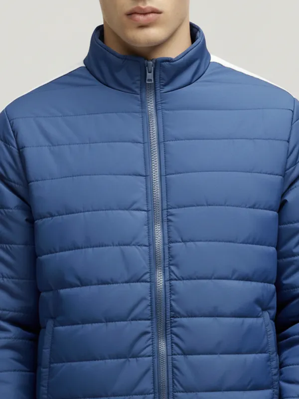 Highlander Men Blue Solid Puffer Jacket