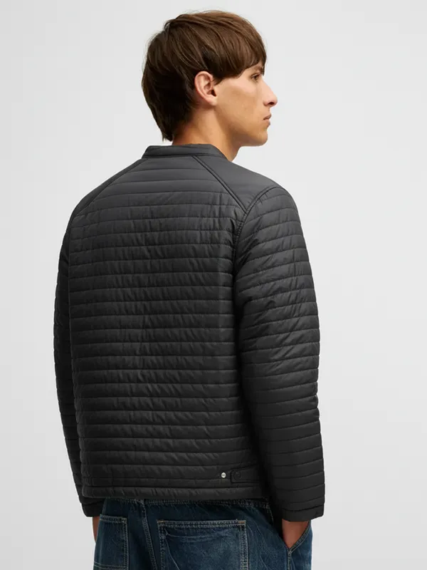 Highlander Men Black Solid Puffer Jacket