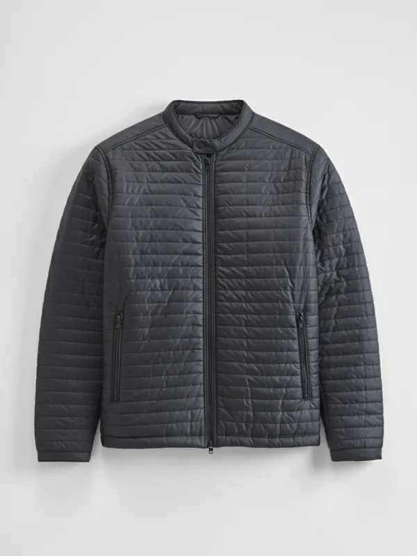 Highlander Men Black Solid Puffer Jacket