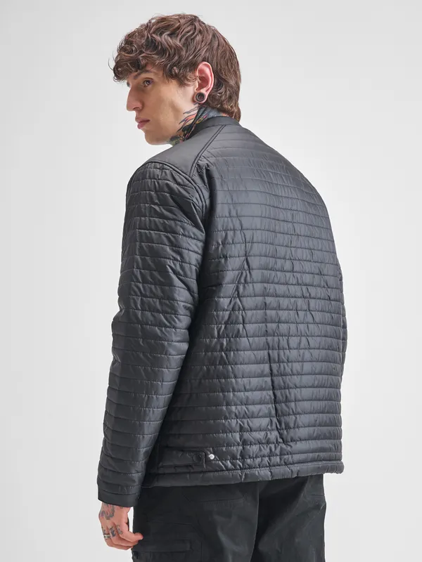 Highlander Men Black Solid Puffer Jacket