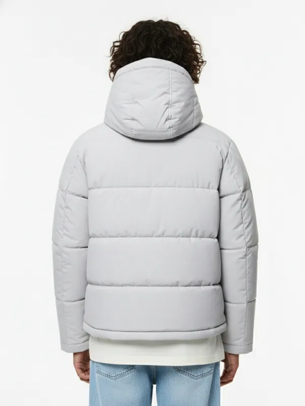 Highlander Men Grey Solid Puffer Jacket