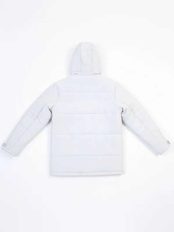 Highlander Men Grey Solid Puffer Jacket