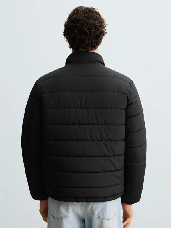 Highlander Men Black Solid Puffer Jacket