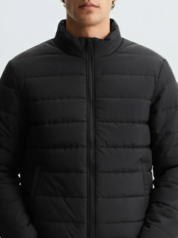 Highlander Men Black Solid Puffer Jacket