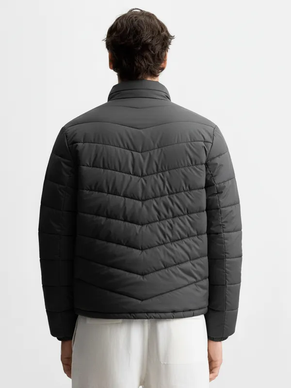 Highlander Men Black Solid Puffer Jacket