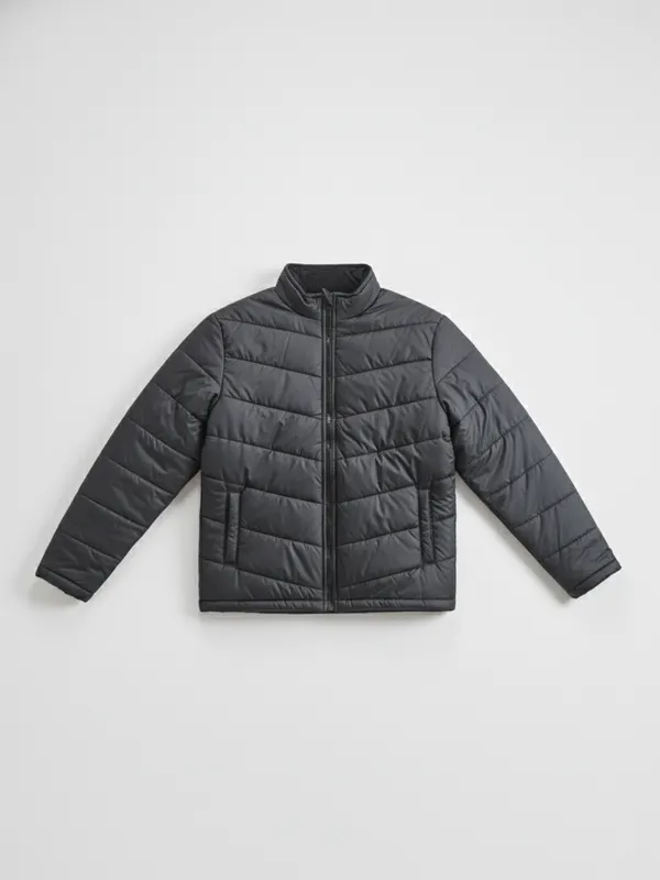 Highlander Men Black Solid Puffer Jacket