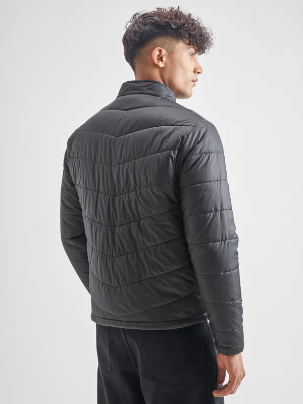 Highlander Men Black Solid Puffer Jacket