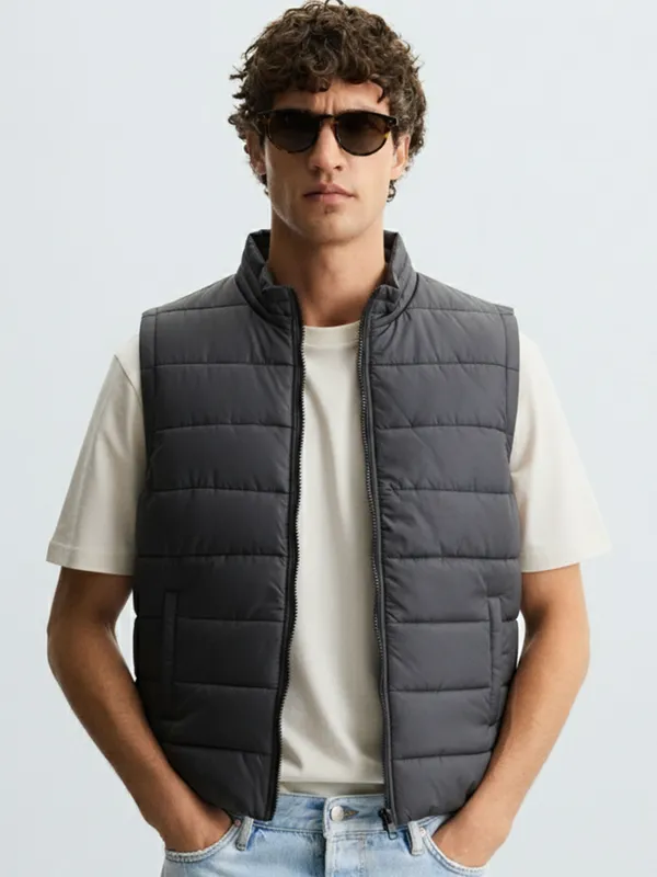Solid Puffer Jacket