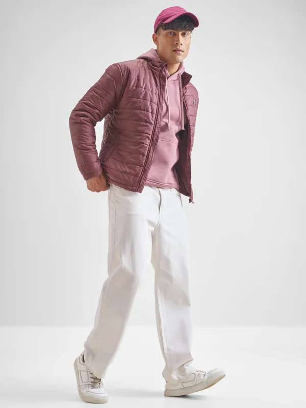 Men Solid Padded Jacket