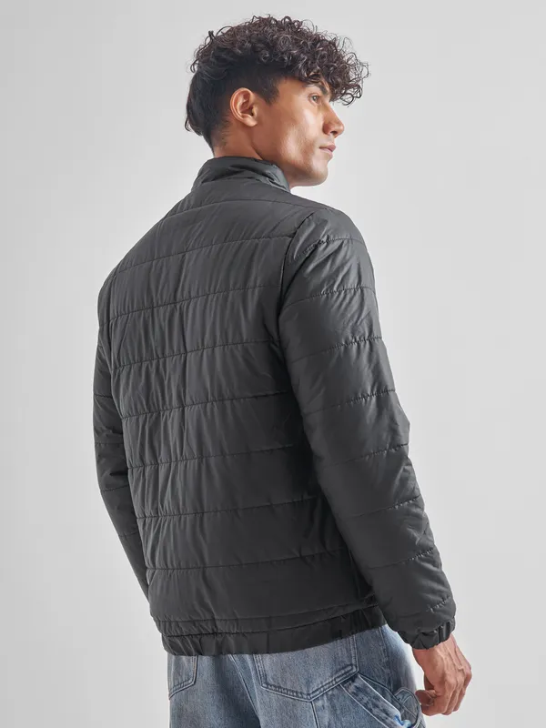 Men Solid Padded Jacket