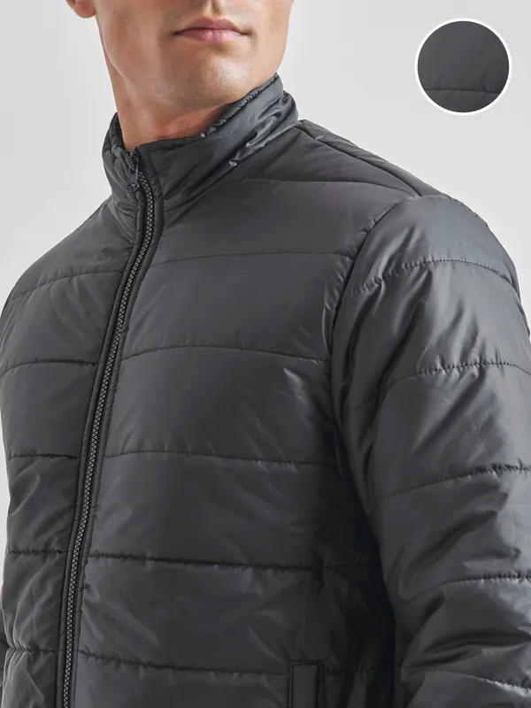 Men Solid Padded Jacket